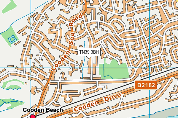 TN39 3BH map - OS VectorMap District (Ordnance Survey)