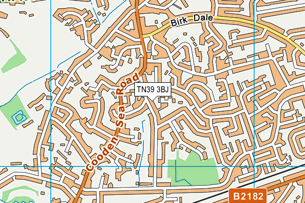 TN39 3BJ map - OS VectorMap District (Ordnance Survey)