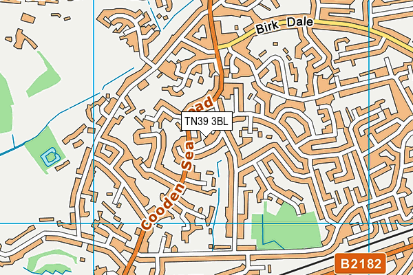 TN39 3BL map - OS VectorMap District (Ordnance Survey)