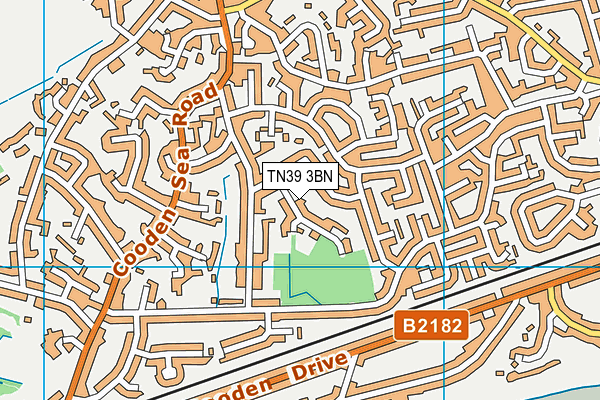 TN39 3BN map - OS VectorMap District (Ordnance Survey)