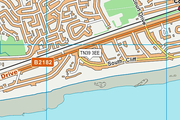 TN39 3EE map - OS VectorMap District (Ordnance Survey)