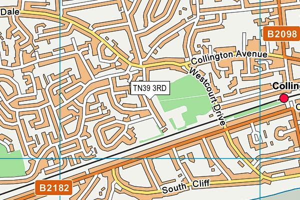 TN39 3RD map - OS VectorMap District (Ordnance Survey)