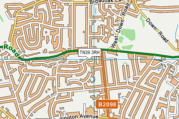 TN39 3RH map - OS VectorMap District (Ordnance Survey)