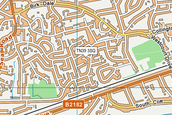 TN39 3SQ map - OS VectorMap District (Ordnance Survey)