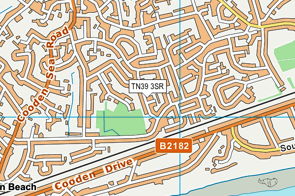 TN39 3SR map - OS VectorMap District (Ordnance Survey)