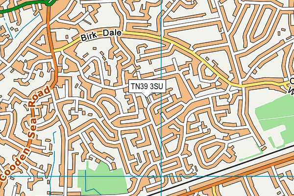 TN39 3SU map - OS VectorMap District (Ordnance Survey)