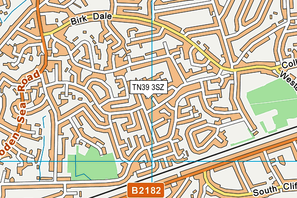 TN39 3SZ map - OS VectorMap District (Ordnance Survey)