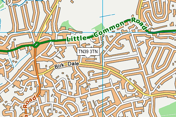TN39 3TN map - OS VectorMap District (Ordnance Survey)