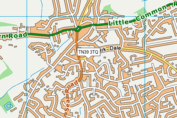 TN39 3TQ map - OS VectorMap District (Ordnance Survey)