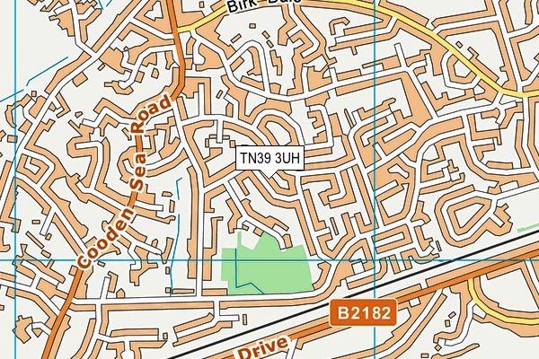 TN39 3UH map - OS VectorMap District (Ordnance Survey)