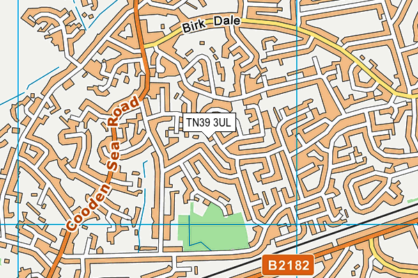 TN39 3UL map - OS VectorMap District (Ordnance Survey)
