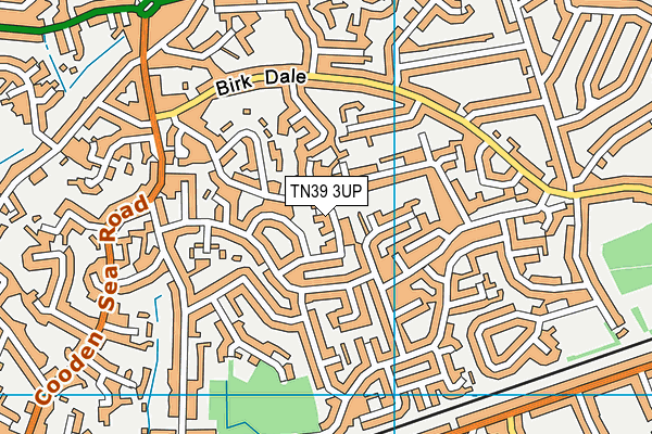 TN39 3UP map - OS VectorMap District (Ordnance Survey)