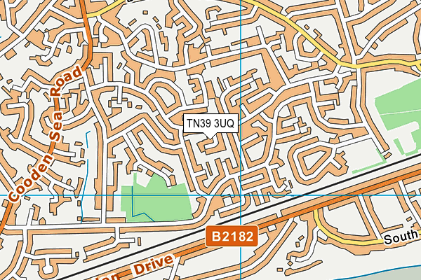 TN39 3UQ map - OS VectorMap District (Ordnance Survey)