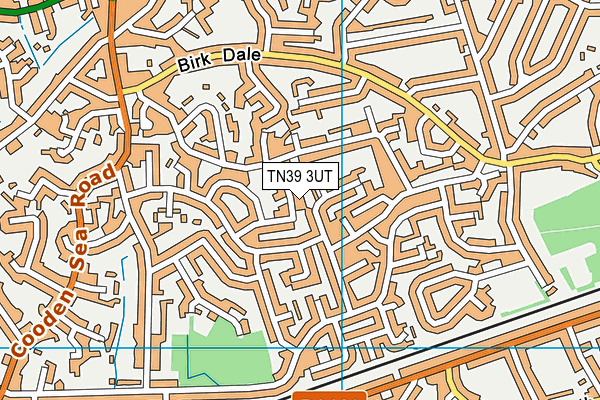 TN39 3UT map - OS VectorMap District (Ordnance Survey)