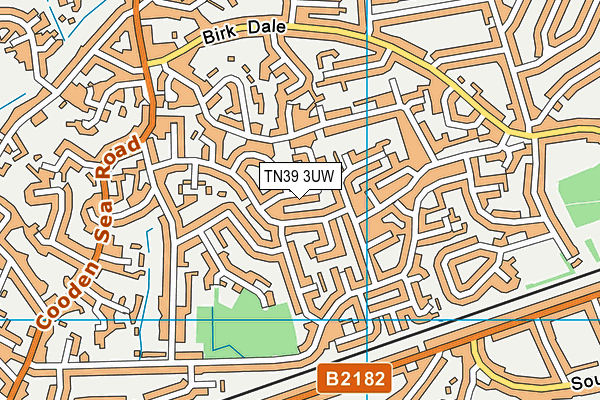 TN39 3UW map - OS VectorMap District (Ordnance Survey)