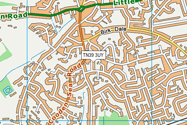 TN39 3UY map - OS VectorMap District (Ordnance Survey)