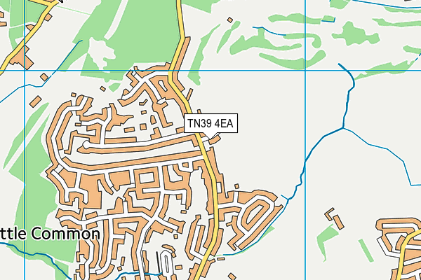 TN39 4EA map - OS VectorMap District (Ordnance Survey)