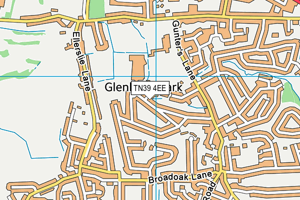 TN39 4EE map - OS VectorMap District (Ordnance Survey)