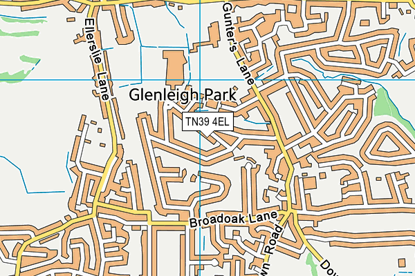 TN39 4EL map - OS VectorMap District (Ordnance Survey)