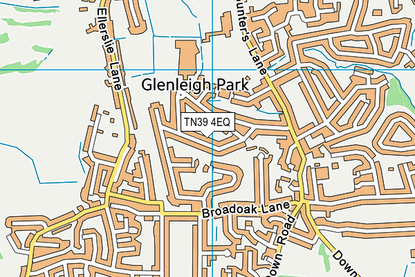 TN39 4EQ map - OS VectorMap District (Ordnance Survey)