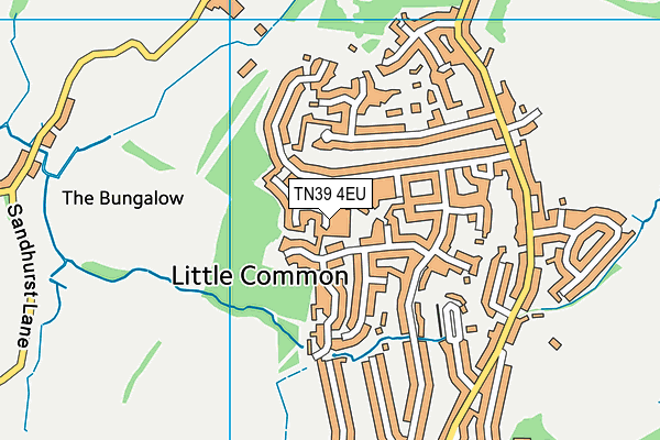 TN39 4EU map - OS VectorMap District (Ordnance Survey)