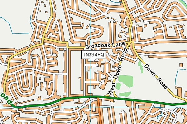 TN39 4HQ map - OS VectorMap District (Ordnance Survey)