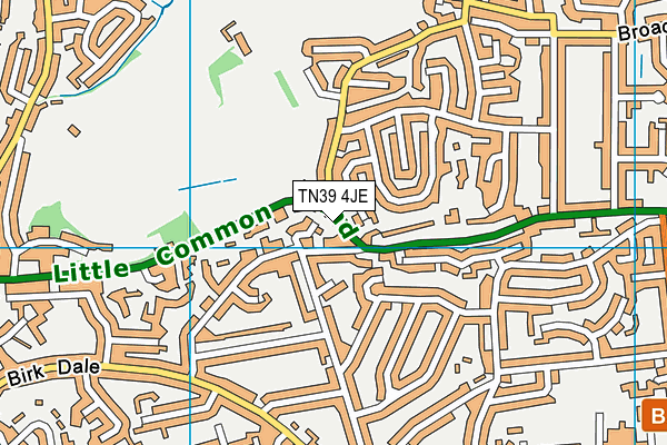 TN39 4JE map - OS VectorMap District (Ordnance Survey)