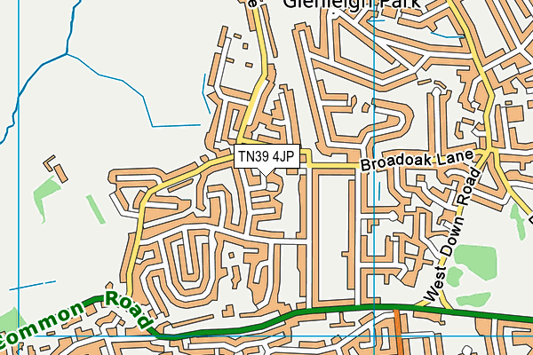 TN39 4JP map - OS VectorMap District (Ordnance Survey)