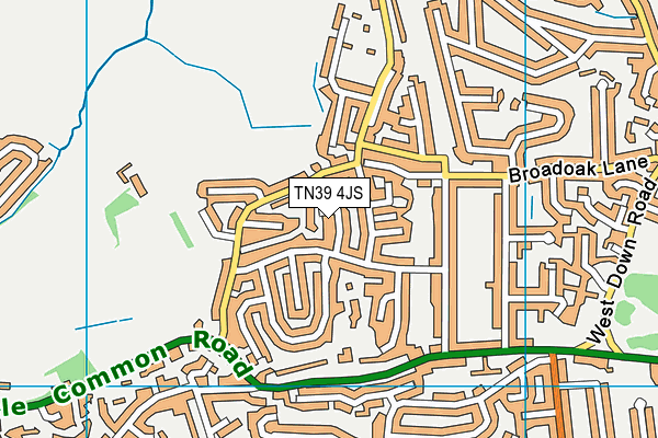 TN39 4JS map - OS VectorMap District (Ordnance Survey)