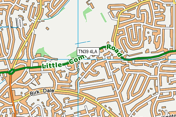 TN39 4LA map - OS VectorMap District (Ordnance Survey)