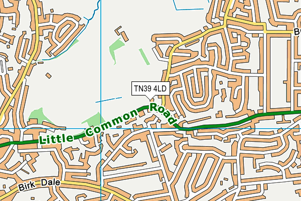 TN39 4LD map - OS VectorMap District (Ordnance Survey)