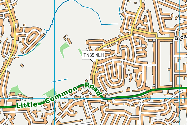 TN39 4LH map - OS VectorMap District (Ordnance Survey)