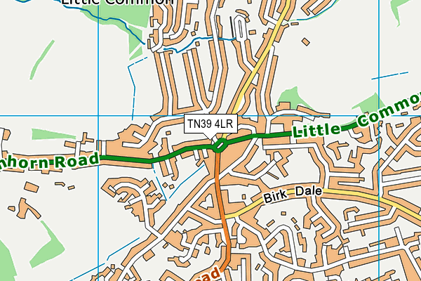 TN39 4LR map - OS VectorMap District (Ordnance Survey)