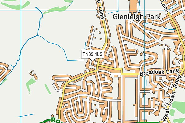 TN39 4LS map - OS VectorMap District (Ordnance Survey)