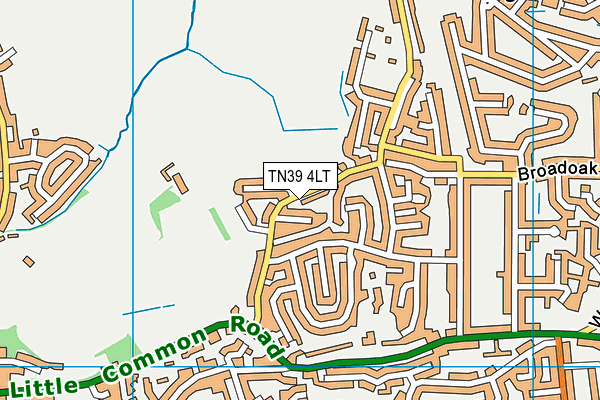 TN39 4LT map - OS VectorMap District (Ordnance Survey)