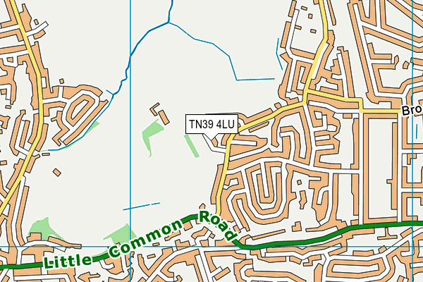 TN39 4LU map - OS VectorMap District (Ordnance Survey)