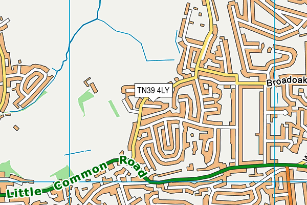 TN39 4LY map - OS VectorMap District (Ordnance Survey)