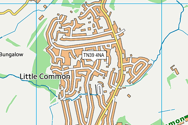 TN39 4NA map - OS VectorMap District (Ordnance Survey)
