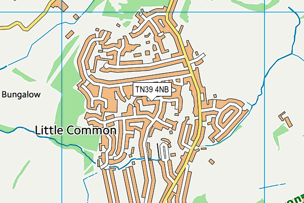 TN39 4NB map - OS VectorMap District (Ordnance Survey)