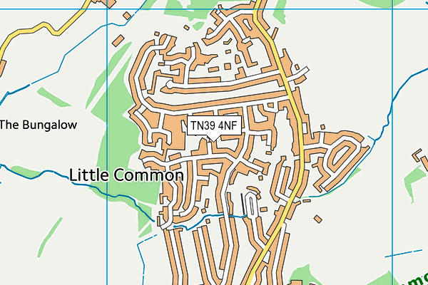 TN39 4NF map - OS VectorMap District (Ordnance Survey)