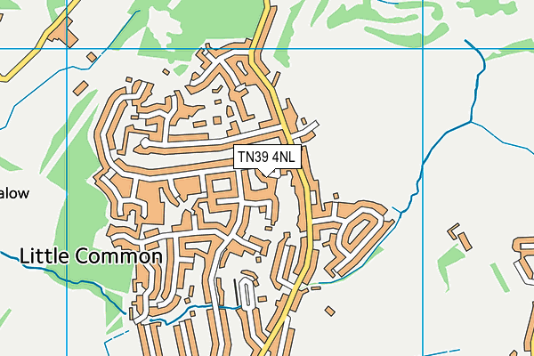 TN39 4NL map - OS VectorMap District (Ordnance Survey)