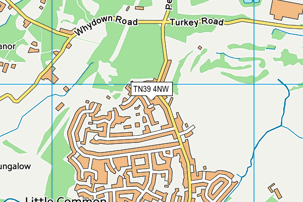 TN39 4NW map - OS VectorMap District (Ordnance Survey)