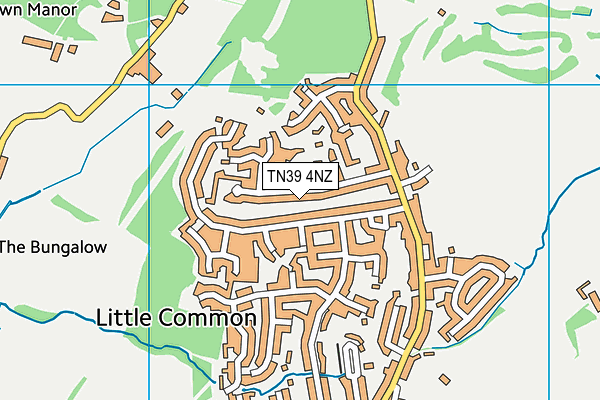 TN39 4NZ map - OS VectorMap District (Ordnance Survey)