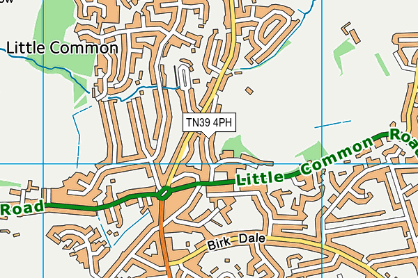 TN39 4PH map - OS VectorMap District (Ordnance Survey)