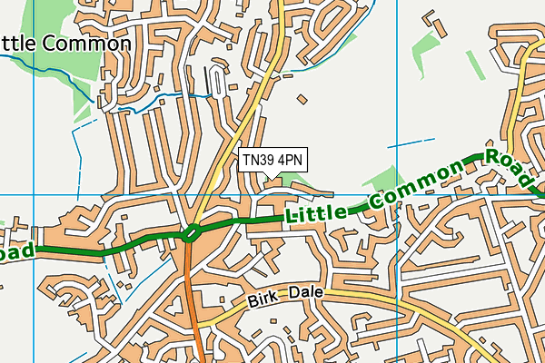 TN39 4PN map - OS VectorMap District (Ordnance Survey)