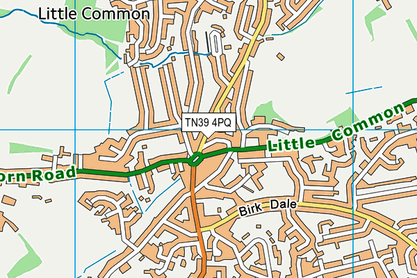 TN39 4PQ map - OS VectorMap District (Ordnance Survey)