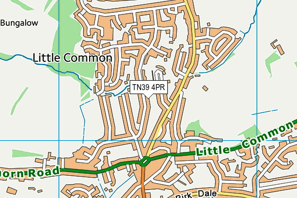 TN39 4PR map - OS VectorMap District (Ordnance Survey)