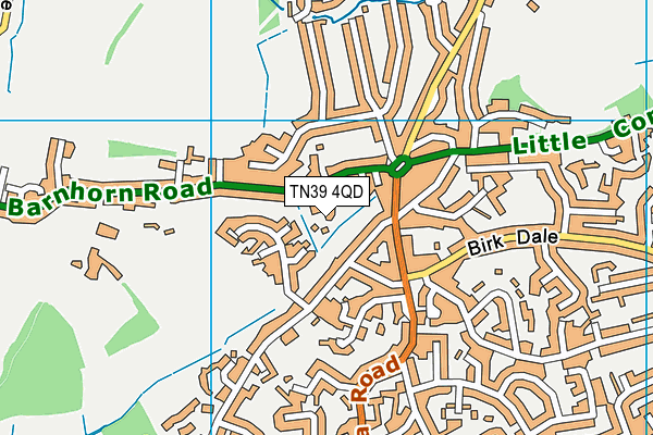 TN39 4QD map - OS VectorMap District (Ordnance Survey)