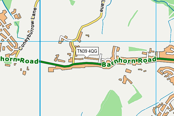 TN39 4QG map - OS VectorMap District (Ordnance Survey)