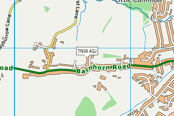 Map of THORNE TRACK LTD at district scale